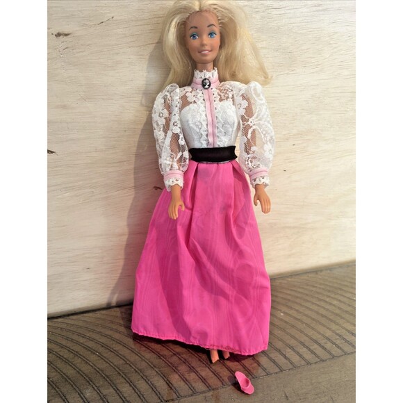 Mattel Other - Vintage Barbie Angel Face #5640 Pink dress shoe heel 1980s Doll Mattel VTG